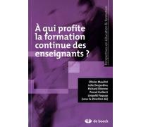 A Qui Profite La Formation Continue Des Enseignants ?