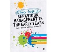 A Quick Guide to Behaviour Management in the Early Years - Simon Brownhill - Sage Publications Ltd - Livre en Anglais - Paperback Simon BrownhillSimon Brownhill (Auteur)