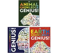 A Quiz Encyclopedia to Boost Your Brain Genius Knowledge 3 Books Collection Set(General Knowledge Genius!,Animal Knowledge Genius! & Earth Knowledge Genius!)