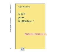 À Quoi Pense La Littérature ? - Exercices De Philosophie Littéraire | Occasion