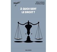 Arthur Lochmann – À quoi sert le droit ? – Ill. Matthias Aregui – Broché – Gallimard
