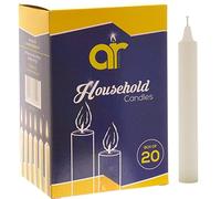 A&R 20 Bougies Classiques Blanches Casher par 10,5 centimètres