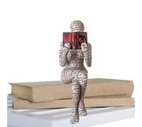 A/R Figurine Femme lisante | Pulp Woman Reading Sculpture | Nouveauté Lecture Femme Papier mâché, Cadeaux pour Les lecteu, Les Enseignants, Les Ornements de décoration de Figurine de Bureau à