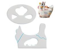 A/R Gabarit de panier, modèle créatif de panier à œufs de poulet, modèles en acrylique, règle de coupe pour œufs de Pâques, biscuits, bonbons et collations