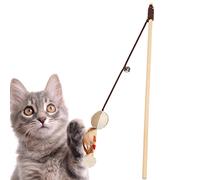 A/R Jouet à cordes pour chat - Jouets en plumes pour chat avec adorable souris et oiseau, canne à pêche à suspendre, accessoires interactifs pour chats d'intérieur pour s'amuser