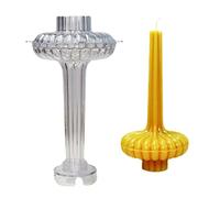 a-r Moule à bougies pour la fabrication de bougies, style nordique pour bougies pilier coniques | Moule à bougies parfumées en polycarbonate de qualité supérieure pour mariage d'anniversaire