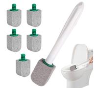 à récurer pour Toilettes - Outil de Nettoyage détachant, système de tête de Recharge, Gomme Anti-Rayures pour Cuvette, nettoyant de Salle de Bain Robuste | Fourniture de Nettoyage Multiple