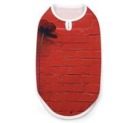 A Red Brick Wall Chemise pour chien à séchage rapide respirant T-shirt doux extensible sans manches pour chien 2XL