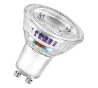 à réflecteur LED OSRAM de classe énergétique PAR16 de 1,3 W, 240 lm, blanc froid (4000 K) en verre sans plomb avec culot GU10 de classe d'efficacité énergétique A, diamètre 50 mm, IP20.
