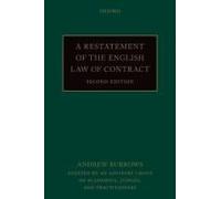 A Restatement Of The English Law Of Contract