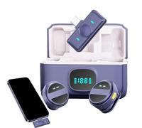 à revers, phone à pince sans fil - phone sans fil avec suppression avancée du bruit | Batterie longue durée Système de clipsage facile pour les haut-parleurs des créateurs de contenu