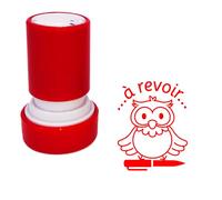 à revoir Tampon Auto-Encreur pour Enseignants, Encre Rouge, Rechargeable, 22mm *