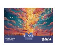 A River of Light Flowing from The Sunset Gradient 1000 Pièces Carton Extra-épais Coffret De Puzzles Vibrant Cosmic Cloudscape Stimulant Et Éducatif Défi Unique Puzzles As Birthday Gifts 70x50cm/1000pc