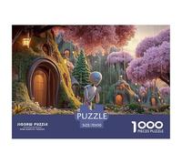 A Robot Praying Under A Cherry Tree 1000 Pcs Carton Extra-épais Coffret De Puzzles Preying Robot Anti-Stress Jeu Créatif Puzzles As Birthday Gifts 70x50cm/1000pcs