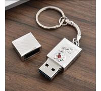 A Rose High Speed External Memory Storage USB Memory Stick U Disk Flash Drive for PC Laptop (128GB,Silver)