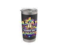 A.S.A.P Rosaire croix chrétienne Always Say A Prayer Gobelet isotherme en acier inoxydable double paroi