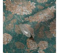 A.S. Creation 2 390254 Papier peint intissé à fleurs 10.05 x 0.53 m Vert