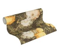 A.S. Création 369211 Metropolitan Stories Anke & Daan Amsterdam Papier peint intissé floral Vert foncé, Jaune 10,05 m x 0,53 m