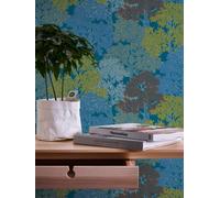 Architects Paper Papier Peints De Forêt Floral Impression intissé - 10,05m x 0,53m - Bleu Jaune Rouge Fabriqué en Allemagne 377531 37753-1