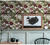 Architects Paper Papier Peints Jungle Floral Impression intissé - 10,05m x 0,53m - Vert Jaune Blanc Fabriqué en Allemagne 377572 37757-2