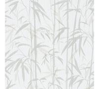 Michalsky Living 379892 Change is good Papier peint en bambou tropical Crème mat finement structuré