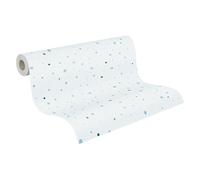 A.S. Création 381161 Little Love Papier peint sans PVC pour chambre d'enfant Motif à pois Bleu/blanc/vert satiné