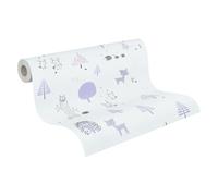 A.S. Création 381171 Little Love Papier peint sans PVC pour chambre d'enfant Motif animaux de la forêt