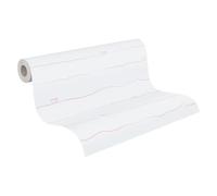 A.S. Création 381402 Little Love Papier peint sans PVC pour chambre d'enfant Motif cœurs Rose/blanc satiné