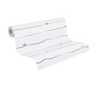 A.S. Création 381403 Little Love Papier peint sans PVC pour chambre d'enfant Motif cœurs Noir/blanc satiné