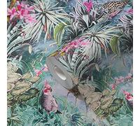 A.S. Création 381791 Papier peint intissé avec animaux Vert/rose 10,05 x 0,53 m Fabriqué en Allemagne