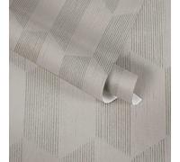 A.S. Création 385922 Papier peint texturé Beige argenté clair brillant 10,05 x 0,53 m