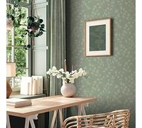 A.S. Création 387473 Nara Papier peint intissé Motif floral Vert eucalyptus Menthe 10,05 x 0,53 m