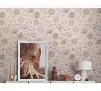 A.S. Creation 388994 Papier peint intissé à fleurs 10.05 x 0.53 m Beige