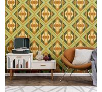 A.S. Création 395312 Papier peint intissé style rétro années 70 Vert/jaune/orange 8,50 m x 0,53 m