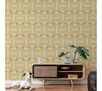 A.S. Création 395361-Papier peint intissé style rétro années 70 Vert crème 8,50 m x 0,53 m