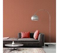 Livingwalls Papier peint intissé A.S. Création 395385 rétro années 70 8,5 m x 0,53 m Orange/Rouge