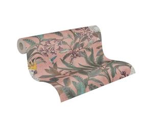A.S. Création 397481 - Papier peint intissé - Motif jungle - Rose/vert/violet - 10,05 x 0,53 m - Pour salon - Fabriqué en Allemagne
