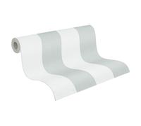 A.S. Création 397959 Papier peint intissé à rayures blanches grises - 10,05 m x 0,53 m - Pour salon - Fabriqué en Allemagne