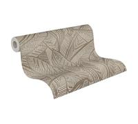 Jungle Papier Avec Palmenblättern Et Glanzeffekten - Métallique