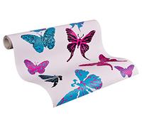 A.S. Création Papier peint Boys & Girls 5 bleu noir poupre 10,05 m x 0,53 m 936342