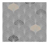 A.S. Création Art Deco Tapete Pop Style Vliestapete grau beige braun 10.05 m x 0.53 m