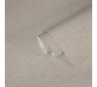 A.S. Création Artdeco 387425 Greige Nara Papier peint intissé Blanc 10,05 x 0,53 m