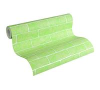 A.S. Création Best of Wood`N Stone 359813 35981-3 Papier peint intissé aspect pierre 10,05 m x 0,53 m Vert/blanc