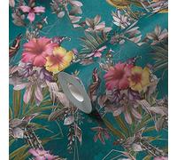A.S. Création Blumentapete 381783 Papier peint intissé Motif floral Bleu/vert 10,05 x 0,53 m