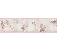 A.S. Création Bordure Only Borders 9 beige vert rose 5,00 m x 0,13 m 956651