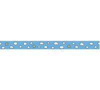 A.S. Création Bordure Only Borders pour la chambre d'enfant avec soleil et nuages bleu blanc jaune 5,00 m x 0,05 m