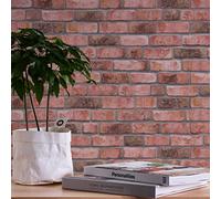 A.S. Création Bricks & Stones 388121 Papier peint intissé Motif briques Rouge Gris 10,05 m x 0,53 m Fabriqué en Allemagne