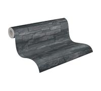 A.S. Création Bricks & Stones 388134 Papier peint 3D Effet pierre Noir Anthracite - 10,05m x 0,53m - Fabriqué en Allemagne