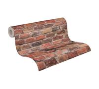 A.S. Création Bricks & Stones 388141 Papier peint intissé Motif briques Rouge Orange - 10,05m x 0,53m - Fabriqué en Allemagne