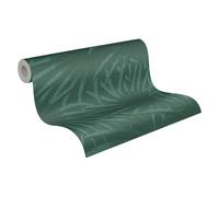 A.S. Création Casual Living 393383 Papier peint intissé Motif feuilles de palmier Vert foncé 10,05 m x 0,53 m Fabriqué en Allemagne